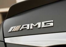 送料無料 格安 ベンツ AMG トランク リア エンブレム 銀 W176W203W245W246R230R231W163W164W204W221W169W166W176W203W245W246R230R231w463 _画像7