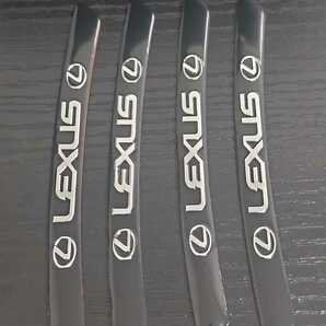 送料無料 高品質版LEXUS 黒 ホイール リム 90mm 4枚セット エンブレム ステッカー LS LX LC GS ES IS RX RC NX UX CTレクサス の画像2