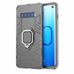 T在庫処分 黒 Galaxy S10 指リング付き ケース SC-03L SCV41 衝撃吸収 カバー ギャラクシー 本体 保護 丈夫な耐衝撃 スタンド機能 サムセン