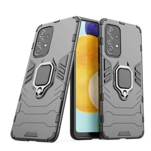 T在庫処分 黒 Galaxy A53 指リング付き ケース 衝撃吸収 カバー ギャラクシー SC-53C SCG15 超頑丈 保護 丈夫な耐衝撃 スタンド機能