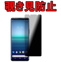 Xperia 1 III 覗き見 防止 SOG03 SO-51B エクスペリア ワン マーク スリー ガラス フィルム 保護 カバー シール シート スクリーン Film 9H_画像1