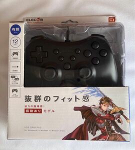 エレコム　ゲームパッド　ELECOM USB JC-U3712FBK