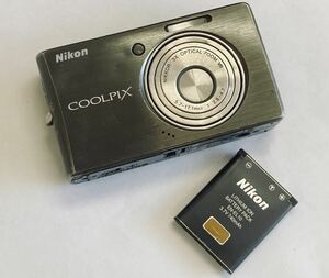 TH バッテリー付き Nikon COOLPIX S500 ニコン クールピクス コンパクトデジタルカメラ デジカメ 動作未確認 ジャンク