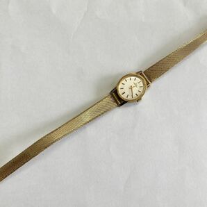 H 稼働品 MOVADO モバード レディース腕時計 手巻き 445 ゴールドカラー アンティーク レトロの画像3