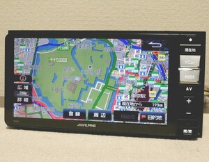 ★★作動確認済み 2016年 ALPINE 【700W】7インチ・TVアンテナ新・フルセグ・SDナビ・Bluetooth・DVD再生★★ 