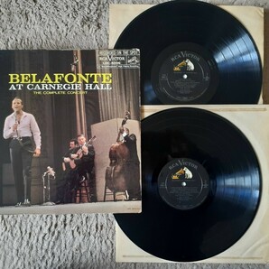 〈ヴォーカル〉Harry Belafonteハリーベラフォンテ/At Carnegie Hallアット カーネギーホール(RCA LOC-6006)2LP★1959年US盤/DG有/影付き犬の画像1