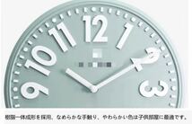 掛け時計 おしゃれ 壁掛け時計 北欧 エンボスウォールクロック 時計 品質保証 ライトグリーン_画像5