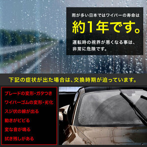 フォルクスワーゲン トゥアレグ 3.6 FSI [2006.12-2007.05] 650mm×650mm エアロワイパー フロントワイパー 2本組の画像5