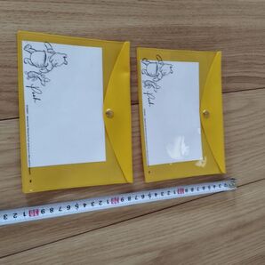フラットポーチ 2個セット くまのぷーさん 黄色 未使用 セリア ディズニー