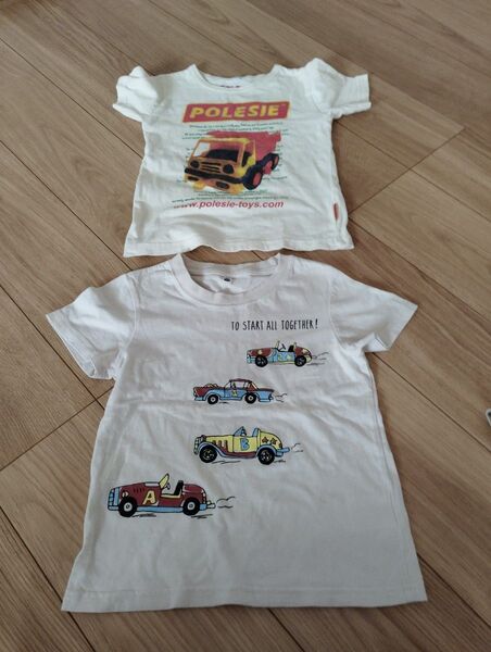 Tシャツ 2枚 120 男の子 中古 西松屋 記名あり