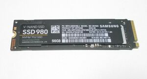 SAMSUNG　SSD 980　500GB　PCIe3.0x4　NVMe M.2 SSD　動作品　送料無料