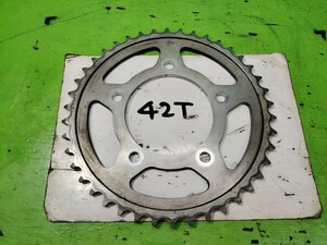 * Ninja ZX-14R ABS ZX14R ZX1400FCF original rear sprocket driven sprocket 42T postage all country 520 jpy 