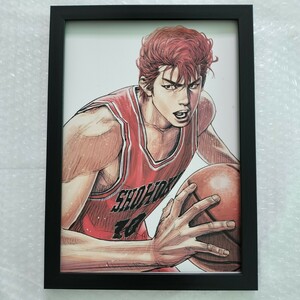 スラムダンク■イラスト■額入り■A4サイズ 額装品■ポスター風デザイン 印刷物■フレーム■SLAM DUNK■A-01 桜木花道