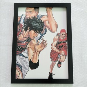 スラムダンク■イラスト■額入り■A4サイズ 額装品■ポスター風デザイン 印刷物■フレーム■SLAM DUNK■A-015