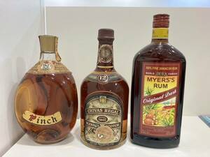 ◆ 【未開栓】ピンチ PINCH 特級　 CHIVAS REGAL 12年 シーバス リーガル　Myers's Rum マイヤーズ ラム　3点セット