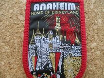 80s ディズニーランドANAHEIMアナハイムDISNEYLANDワッペン/パッチCALIFORNIAカリフォルニア元祖ディズニーHOME OFテーマパークpatches D②_画像4