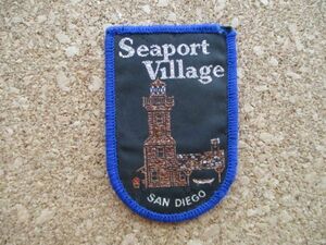 80s シーポートビレッジSEAPORT VILLAGEサン・ディエゴSAN DIEGOビンテージ ワッペン/スーベニアPATCHカリフォルニアUS土産パッチ D②