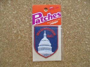 80s ワシントンD.C.WASHINGTON D.C.刺繍ワッペン/Vintage観光voyagerビンテージpatches旅行スーベニア土産ハードコアUSAパッチ D22