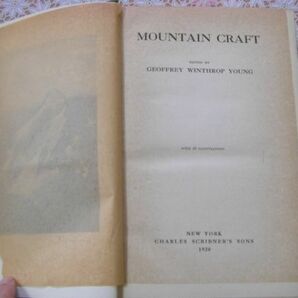 洋書 Mountain craft 1920年 Geoffrey Winthrop Young マウンテンクラフト B22の画像4
