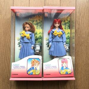  dead stock unused Tokimeki Memorial figure 2 body old type ..... woman super beautiful together Konami Takara retro 