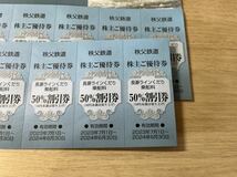 ☆お得☆長瀞ラインくだり乗船料　50%割引券　秩父鉄道株主ご優待券　数量1から8枚　送料63円から_画像3