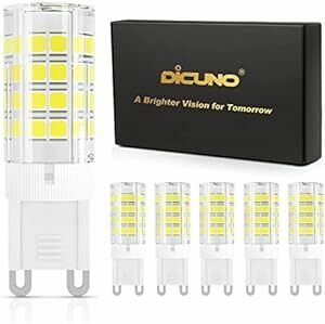 DiCUNO G9 LED電球 ハロゲン電球 40W相当 4W 450lm 非調光 セラミック 昼白色 6000K 省エネ 6個入