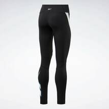 Reebok ワークアウトレディベクターレギンス ［Workout Ready Vector Leggings］ リーボック　ブラック×ホワイト　黒_画像4