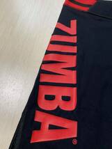 Zumba All Star High Waist Capri Leggings ズンバ　ロゴ　カプリレギンス　ブラック×レッド　黒×赤_画像7