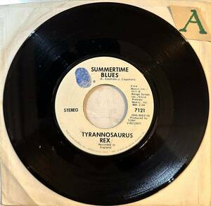 7' 輸入盤 TYRANNOSAURUS REX オリジナル・シングル ('71 Blue Thumb 7121) イギリス録音。新品同様