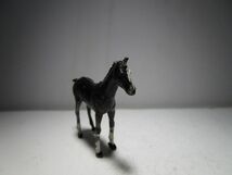 1930～40年代 ヴィンテージ 英国製 黒馬のオブジェ (LEAD製) ミニチュア玩具/ジオラマ玩具/古玩具_画像6