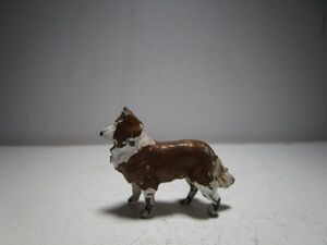1930～40年代 ヴィンテージ 英国製 犬 コリー犬のオブジェ (LEAD製) 古玩具/ジオラマ玩具/ミニチュア玩具
