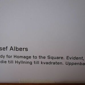 ドイツ Josef Albers ヨゼフ・アルバース 抽象画 ポスター 50×70 構成主義/バウハウス/コルビジェ/アアルト/ウェグナーの画像2
