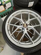 BBS RIーD ダイヤモンドシルバー　　RI042 20×9J インセット42 5/114.3 245/35r20 アドバンスポーツ 4本セット中古品_画像2