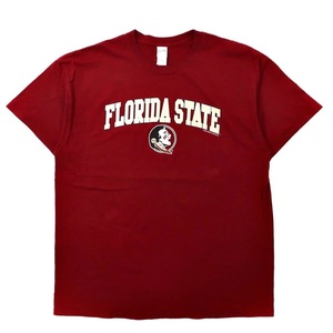 GILDAN ビッグサイズ カレッジ Tシャツ XL ボルドー コットン FLORIDA STATE UNIVERSITY ニカラグア製