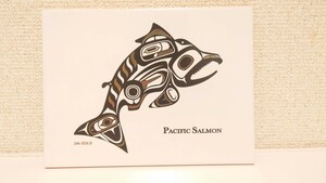 pacific salmon 24K gold 美術品、陶芸品