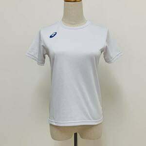 S3088 asics アシックス キッズ 男の子 半袖 シャツ 丸首 150サイズ バレーボールプリント Tシャツ スポーツウェア 万能 子供服 USED 古着