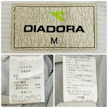 S3091 DIADORA ディアドラ メンズ スポーツウェア 半袖Tシャツ Mサイズ 薄手 丸首 前後プリント 万能 シンプル スポーティー USED 古着_画像10