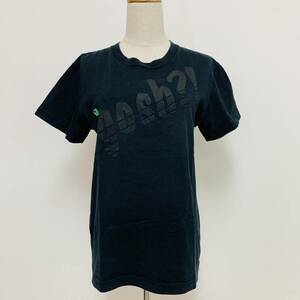 S3106 EAST BOY イーストボーイ レディース プリント Tシャツ 半袖 ブラック 黒 Uネック コットン 万能 カジュアルスタイル USED 古着