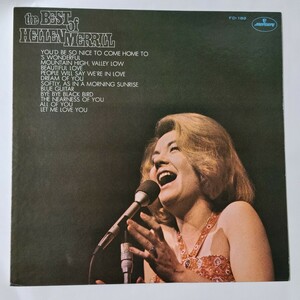 LP 国内盤 FD-189 Hellen Merrill ヘレン・メリル The best of Hellen Merrill ベスト・オブ・ヘレン・メリル