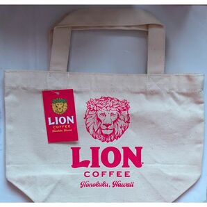 LION COFFEE ライオンコーヒー　ミニ トートバッグ　ナチュラル