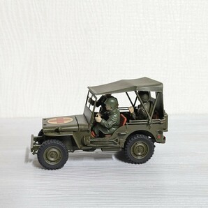 1/35 アメリカ軍 JEEP レスキュー ミリタリー 約10cm プラモデル 完成品 軍用 ジープ 救急の画像2