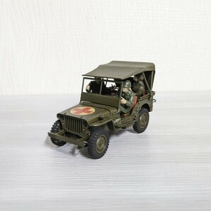 1/35 アメリカ軍 JEEP レスキュー ミリタリー 約10cm プラモデル 完成品 軍用 ジープ 救急の画像1