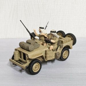 TAMIYA 1/35 イギリス SAS ジープ プラモデル 完成品 塗装済み 軍用車 タミヤ