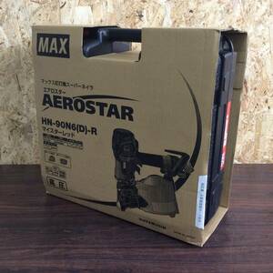 【WH-0437】未使用 MAX マックス 90㎜高圧釘打ち機 スーパーネイラ HN-90N6(D)-R エア工具
