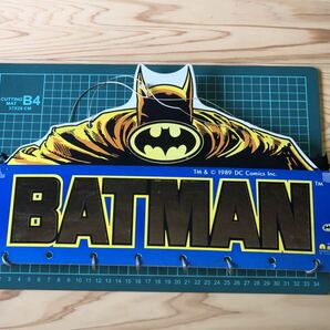 新品 未使用 当時 DC COMICS BATMAN バットマン vintage retoro 昭和レトロ ソフビ キーホルダー 台紙 soft vinylの画像8