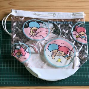 新品 未使用 当時 キキララ リトルツインスターズ サンリオ SANRIO little twin stars 雑貨 初期 ビニールバッグの画像5