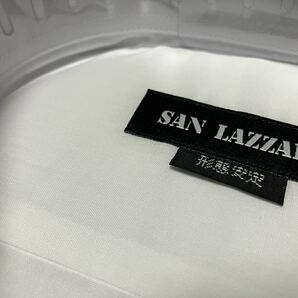 SAN LAZZARO☆白無地 形態安定ワイシャツ S(37-78) レギュラーカラーの画像3