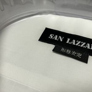 SAN LAZZARO 白無地 形態安定ワイシャツ L(42-82) レギュラーカラー の画像3