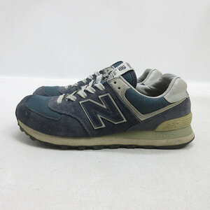 Q■【 US7 D 】ニューバランス/NEW BALANCE ML574VN スエードスニーカー■紺MENS/12【中古】