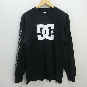 G■ディーシーシュー/DC SHOECO USA ビッグロゴプリントロンT【M】黒/men's/56【中古】■